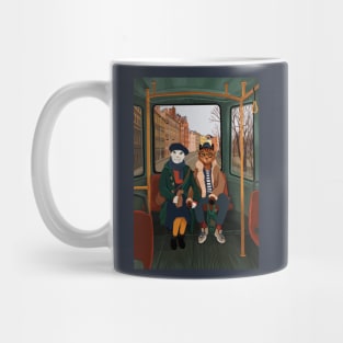 Cat tram Mug